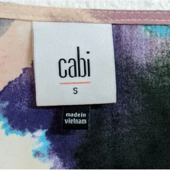 NEW~Women's Cabi #4341 Mystic Blouse in Aurora Floral Watercolor Size Small - Picture 6 of 11